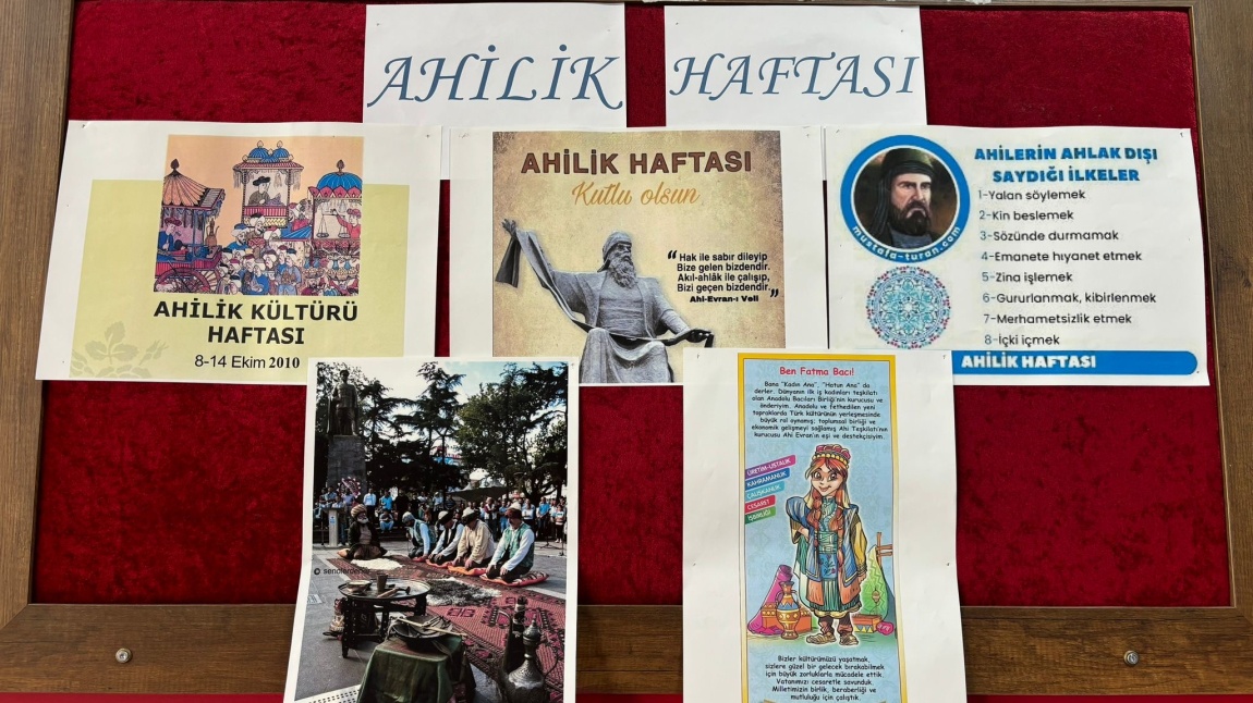 AHİLİK HAFTASI PANOSU